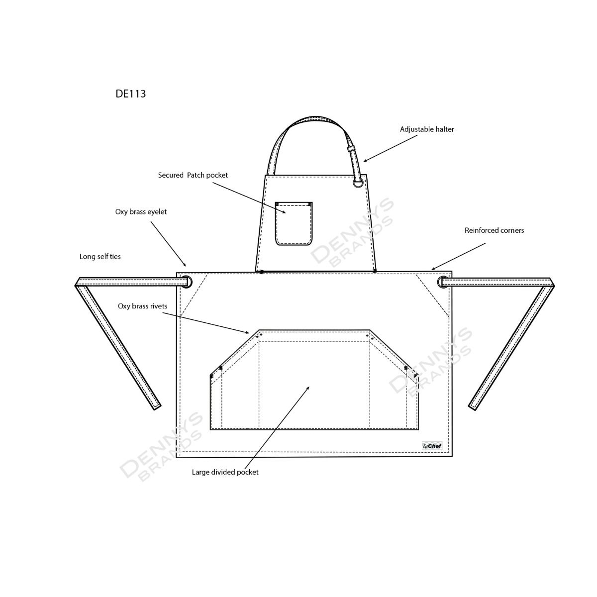 Le Chef Prep Utility Apron